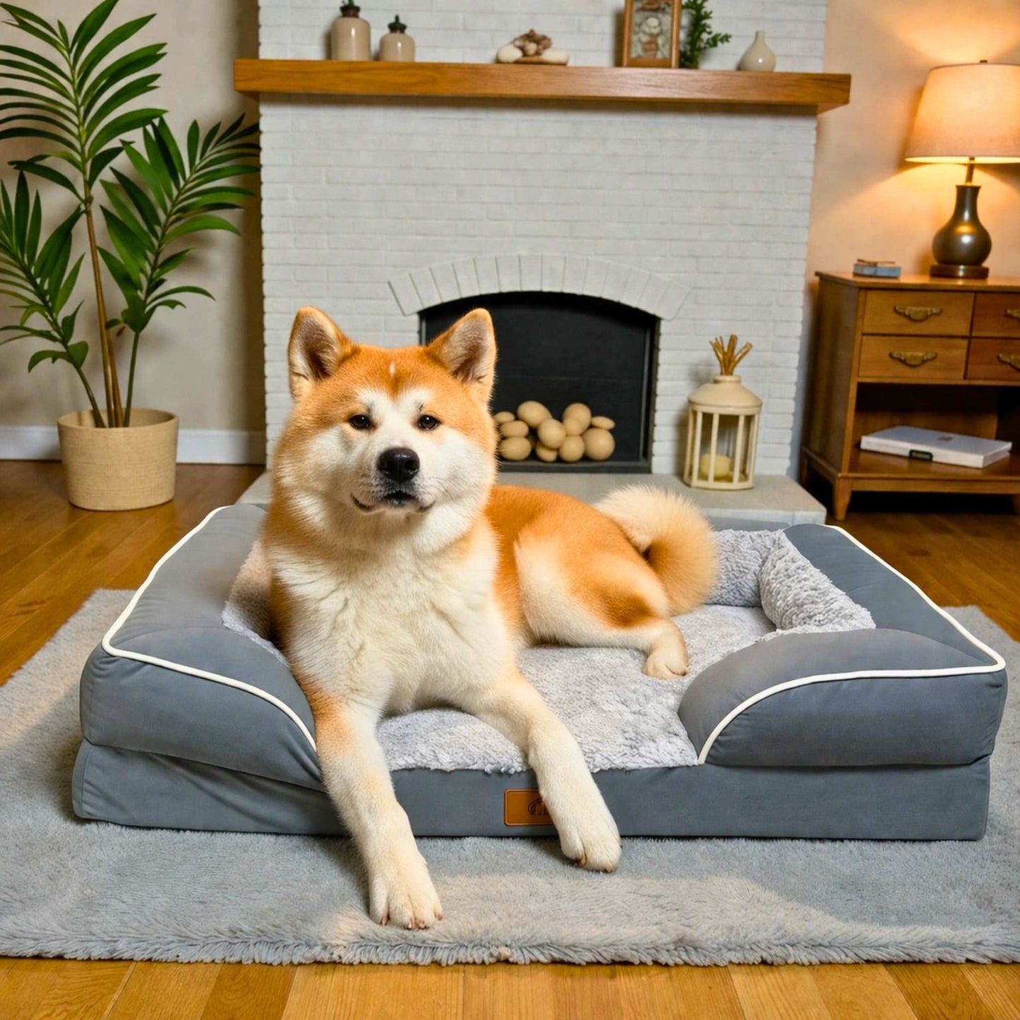 Velvet Lounger - Orthopaedic Dog Bed