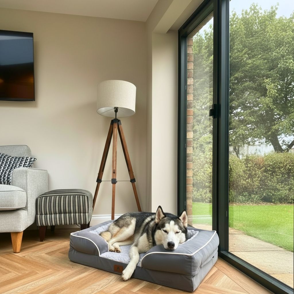 Velvet Lounger - Orthopaedic Dog Bed