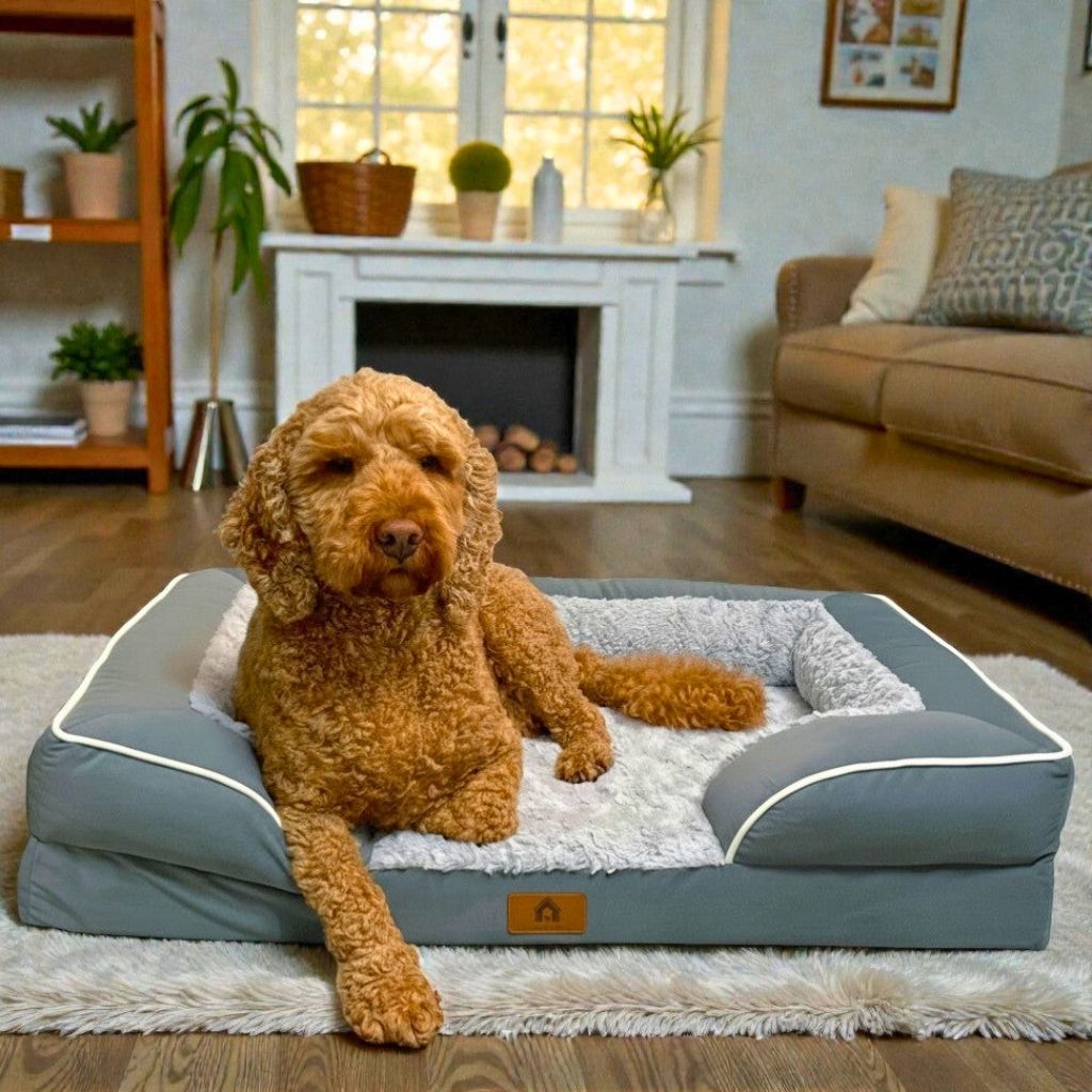 Velvet Lounger - Orthopaedic Dog Bed